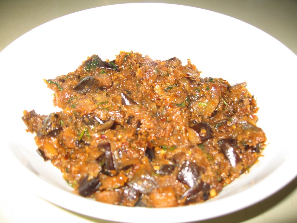 Eggplant in Onions and spices